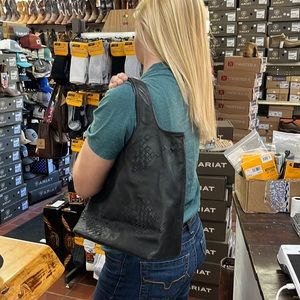 Bottega Venetta black shoulder tote